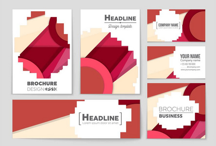 抽象矢量布局背景集。艺术模板设计 列表 头版 样机宣传册主题样式 横幅 想法 封面 小册子 打印 传单，书，空