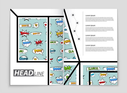 抽象矢量布局背景集。为艺术模板设计, 列表, 头版, 样机小册子主题风格, 横幅, 想法, 封面, 小册子, 印刷品, 传单, 