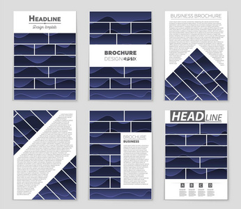 抽象矢量布局背景集。为艺术模板设计, 列表, 头版, 样机小册子主题风格, 横幅, 想法, 封面, 小册子, 印刷品, 传单, 