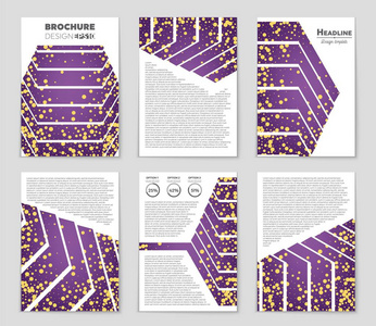 抽象矢量布局背景集。为艺术模板设计, 列表, 头版, 样机小册子主题风格, 横幅, 想法, 封面, 小册子, 印刷品, 传单, 