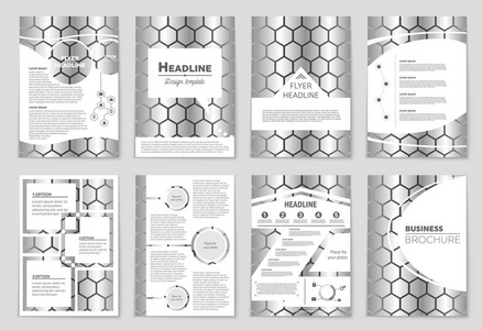 抽象矢量布局背景集。为艺术模板设计, 列表, 头版, 样机小册子主题风格, 横幅, 想法, 封面, 小册子, 印刷品, 传单, 