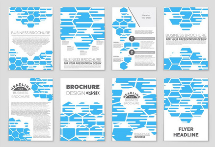 抽象矢量布局背景集。为艺术模板设计, 列表, 头版, 样机小册子主题风格, 横幅, 想法, 封面, 小册子, 印刷品, 传单, 