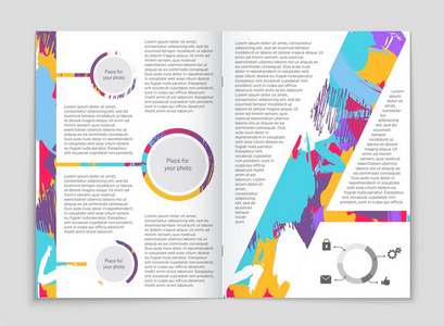 抽象矢量布局背景集。艺术模板设计 列表 头版 样机宣传册主题样式 横幅 想法 封面 小册子 打印 传单，书，空