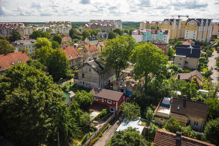俄罗斯加里宁格勒地区泽列诺格拉茨克的城市景观