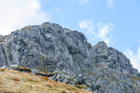 在斯洛伐克的落基山山顶地区