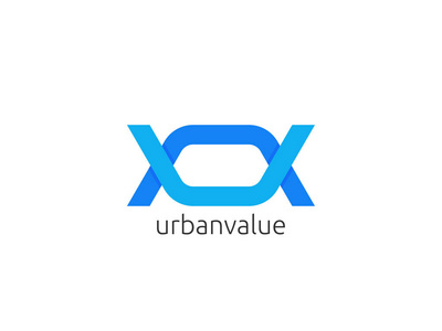 抽象字母 un, uv 徽标图标模板.无限创意应用照片