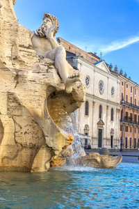 纳沃纳罗马广场上四条河流的喷泉