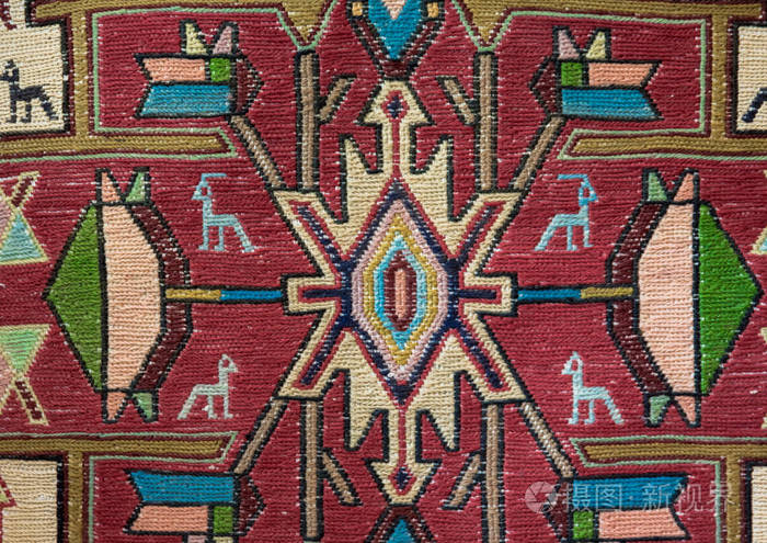 手工编织地毯和挂毯老式地毯在埃及集市土耳其