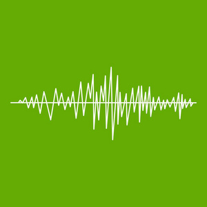 波形声音图标绿色