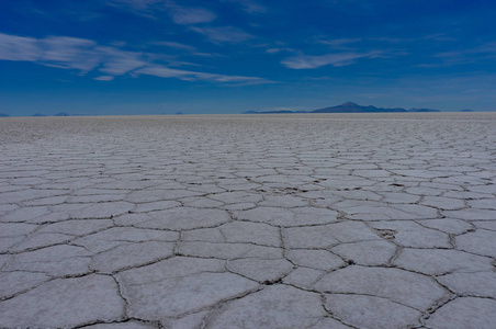 玻利维亚乌尤尼沙漠高原的盐单位
