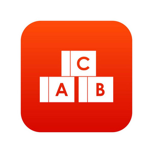 字母 ABC 图标数字红色