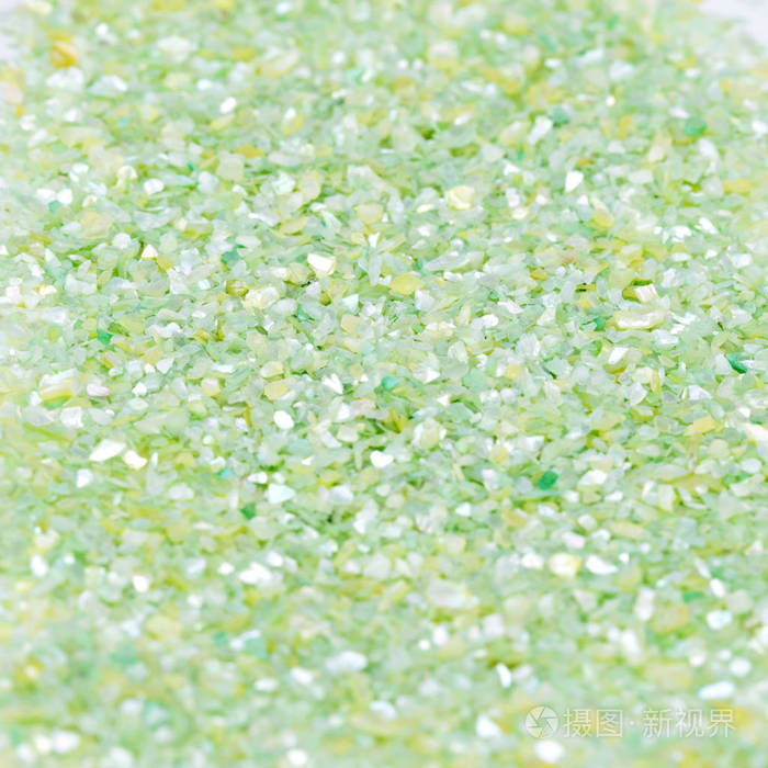 绿色闪亮的质感背景模糊的亮片