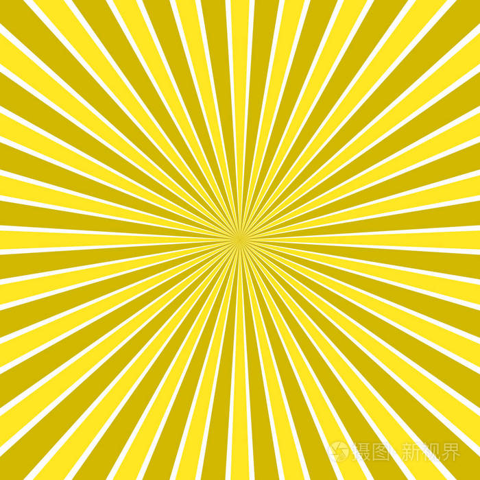 动态抽象太阳光线背景--径向条纹图案的漫画矢量设计