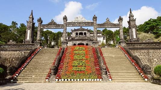 色调越南的皇宫