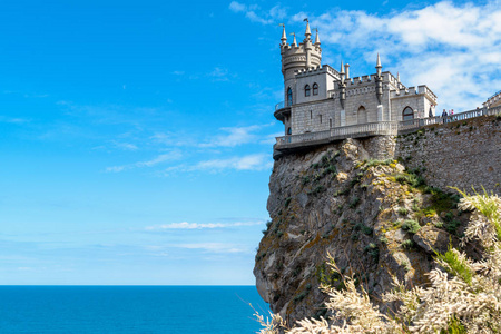 s Nest castle on the rock over the Black Sea in Crimea. This cas