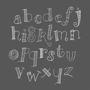 手写的书法字体