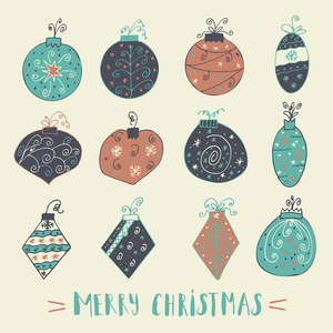 圣诞快乐的文字标签与鲍布。 贺卡模板。梅里圣诞海报与报价。 衬衫设计卡设计或家居装饰元素。 矢量印刷