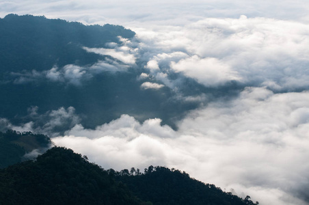 泰国福池山雾蒙蒙图片