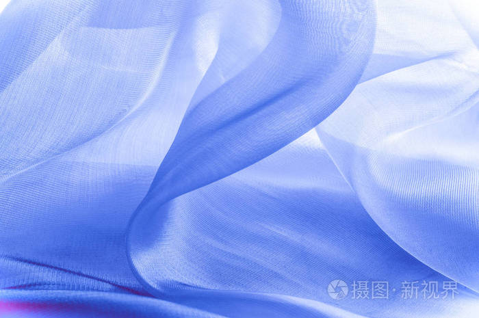 蓝色丝绸织品.抽象 backgro