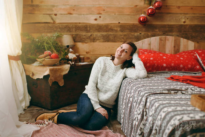 圣诞节好心情.新年.生活方式, 家庭和假日2018概