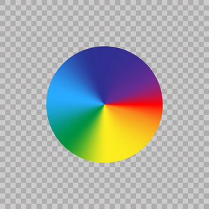 渐变彩虹圆形调色板.矢量插图照片