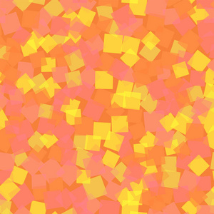 抽象正方形图案橙色几何背景尼斯随机平方几何混沌装饰