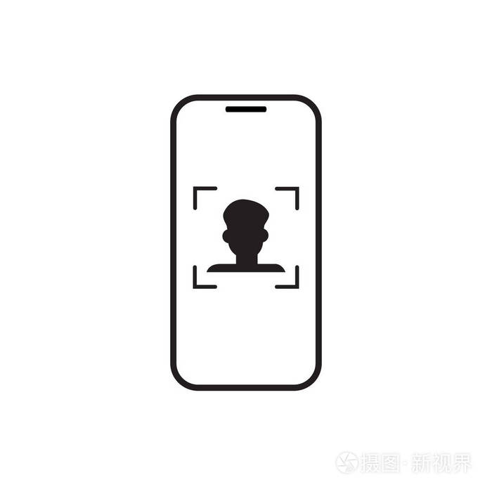 智能手机扫描人脸识别系统的生物识别概念