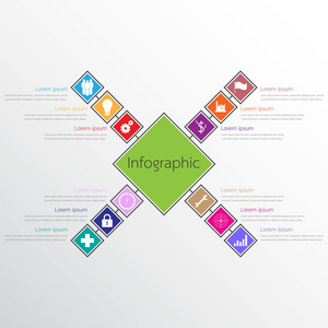 用于详细报告的矢量信息模板。 所有12个主题。