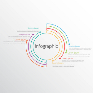 用于详细报告的矢量信息模板。 所有7个主题。