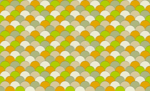 彩色鱼鳞纹照片