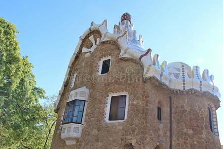 park guell，巴塞罗那，西班牙