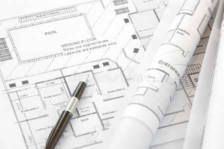 建筑师名册和计划图片