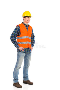 信心 头盔 满的 建筑 白种人 职业 工程师 伐木工人 检查员