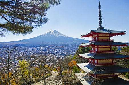 富士山还有宝塔