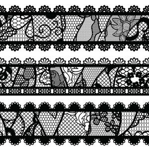 一套蕾丝复古装饰。