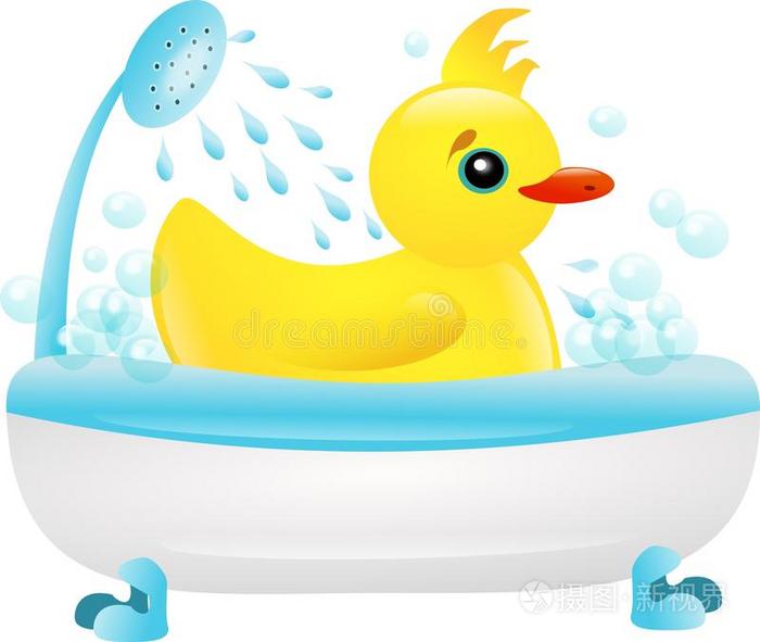 给小鸭子洗澡