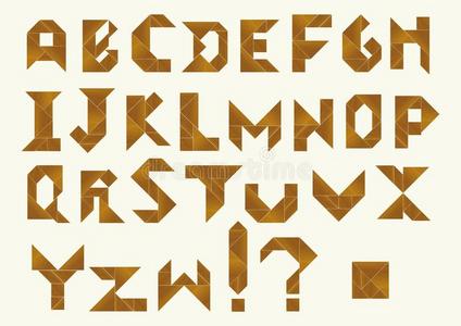 七巧板字母-cdr格式照片