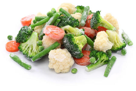 自制冷冻蔬菜照片
