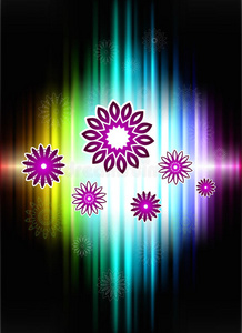 花卉抽象光谱背景