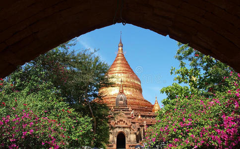 佛教寺院，法子塔，缅甸巴甘。