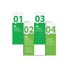 绿色现代平面设计信息图