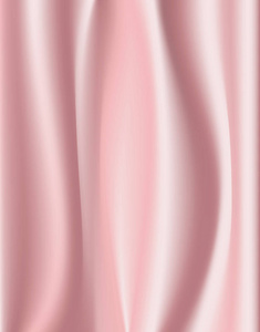 彩色丝绸粉红色背景。矢量插图