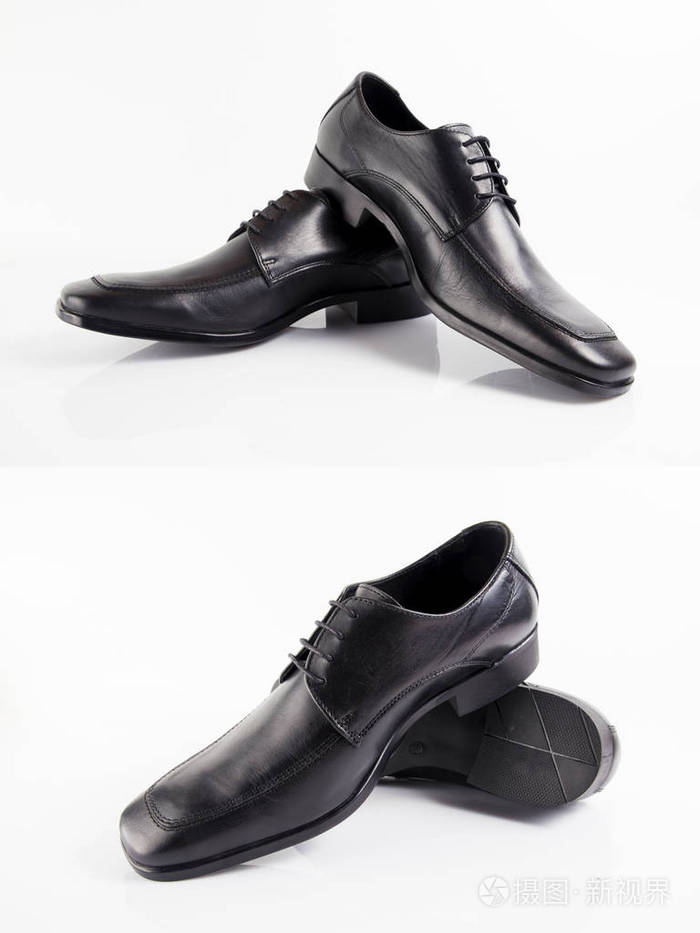 一组鞋在孤立的背景舒适的鞋类.