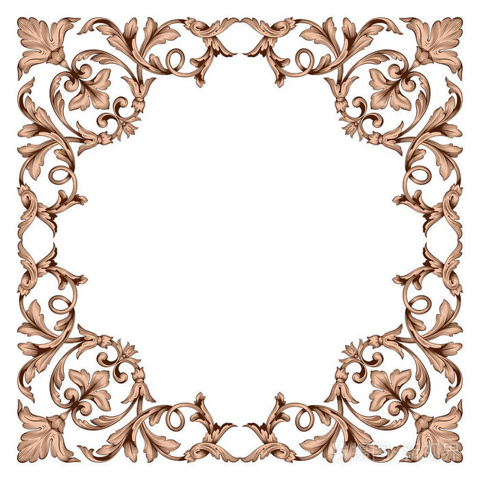 古典的巴洛克装饰矢量