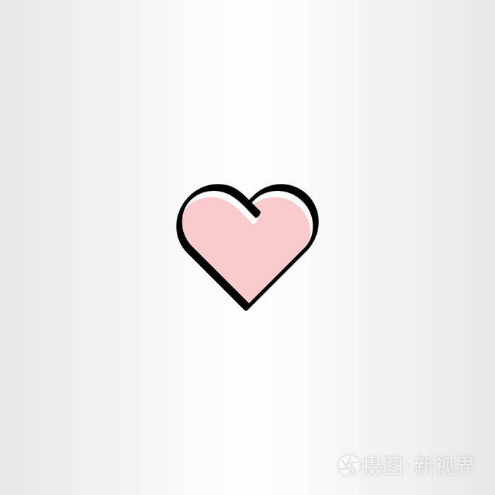 爱符号图标心矢量元素符号