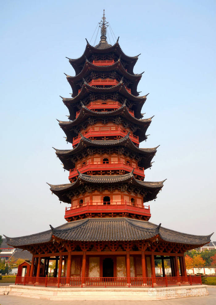 瑞光塔宝塔始于公元3世纪苏州中国原始照片集