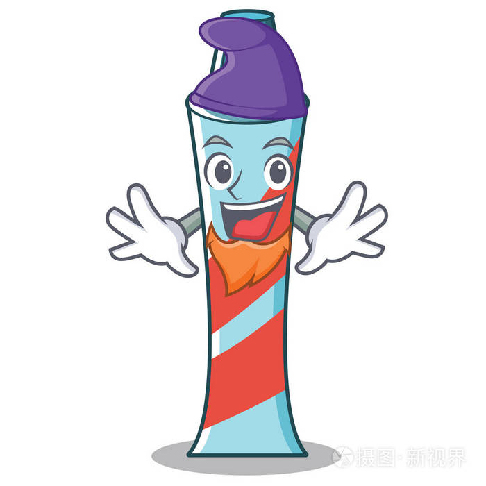 小精灵牙膏人物卡通风格