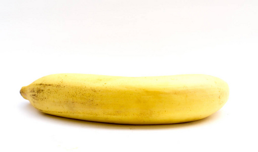 香蕉.成熟的香蕉在白色背景上分离. 剪切路径