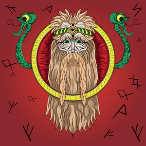 印第安人中世纪的神话生物字母表在轮廓上的神秘生物孤立的幻想龙螺旋