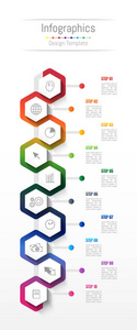 您的业务数据与 10 选项 零件 步骤 时间线或过程的信息图表设计元素。矢量图